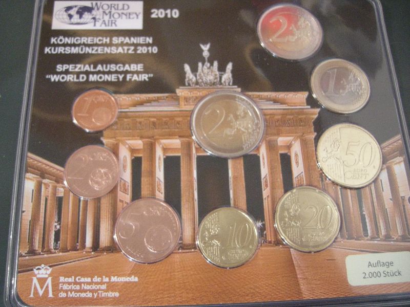 (afbeelding voor) World Money Fair set 2010 Spanje